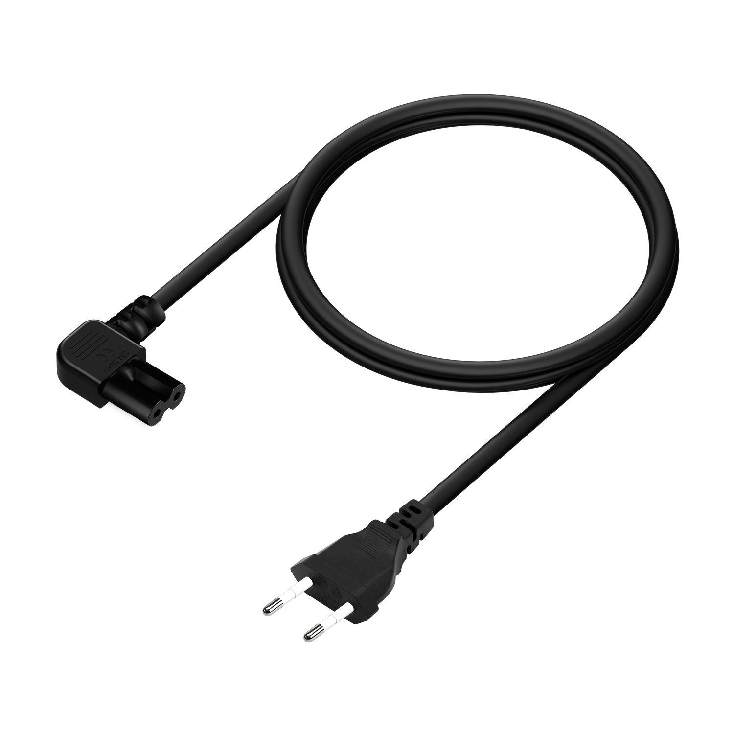 Cabo de Alimentação AISENS A132-0599 (3 m - Acoplador C7 - CEE7/16 - Preto) — miniatura 2