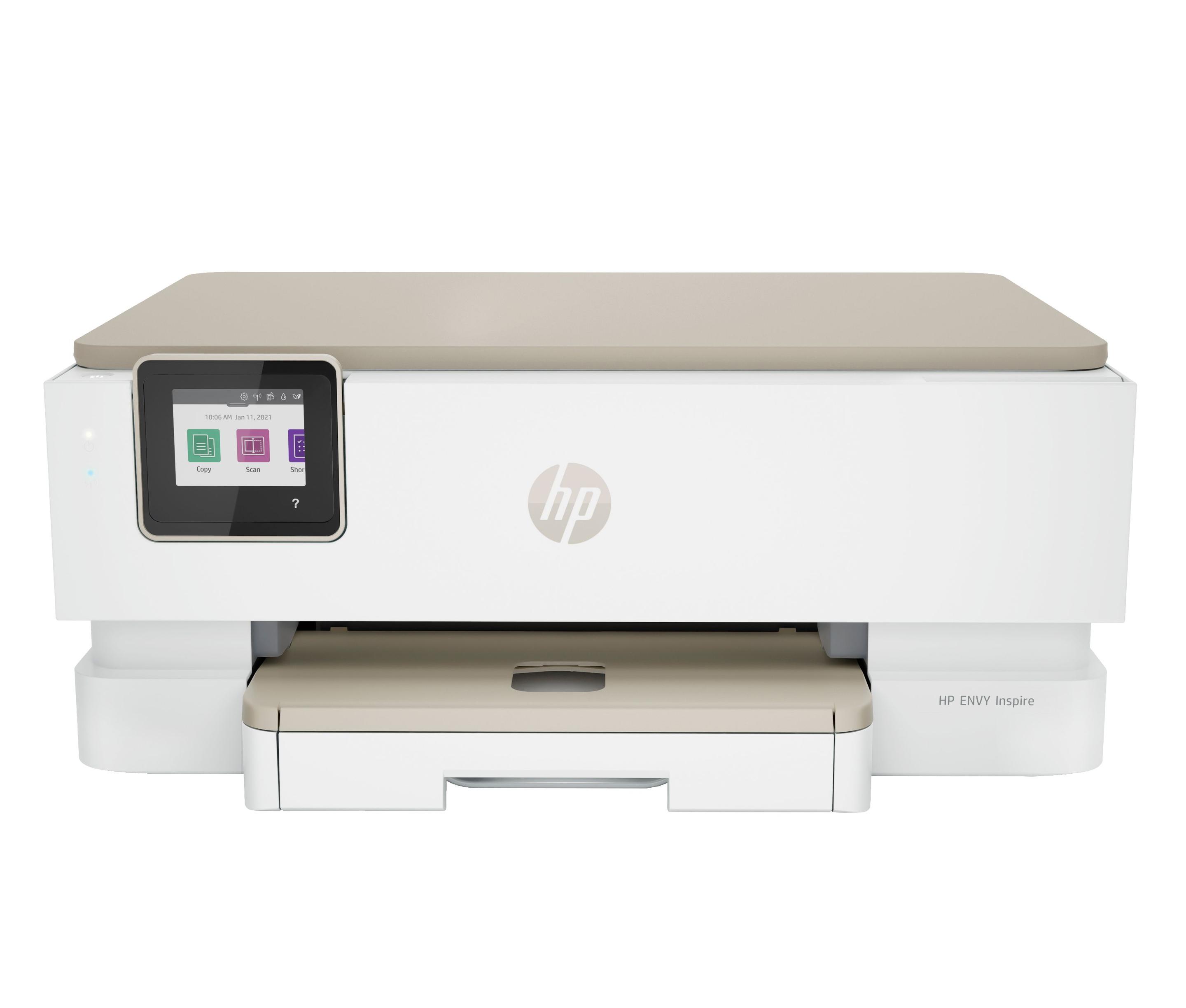 Impressora Multifunções HP ENVY Inspire 7220e (A4 - Impressão a cores - 125 folhas - Bege)