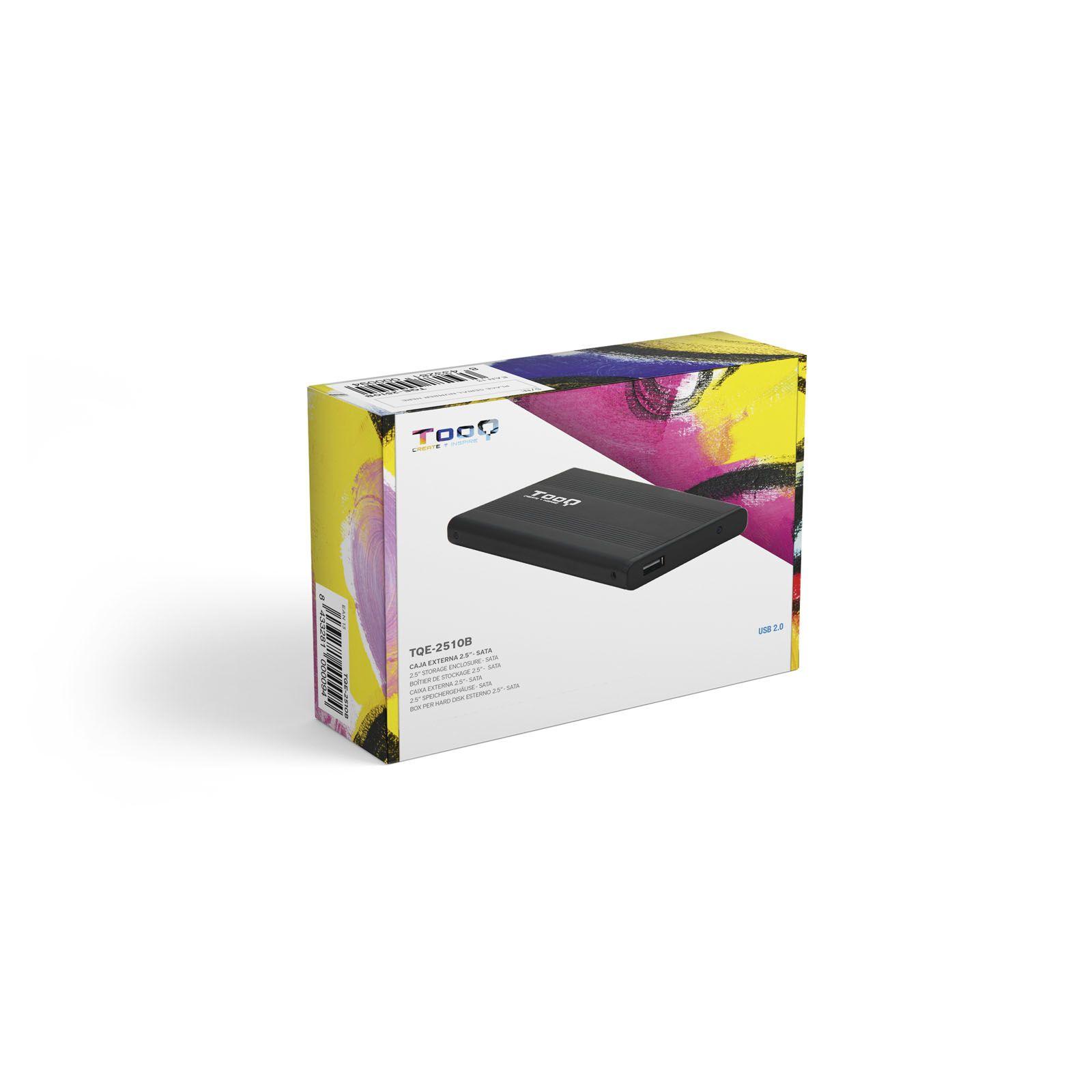 Caixa Externa TOOQ TQE-2510B (0,75 TB - 2,5" - Preto) — miniatura 6