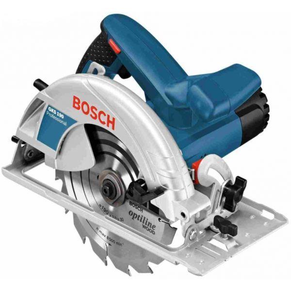 Serra Circular BOSCH GKS 190 Professional (Madeira - Azul e Preto)