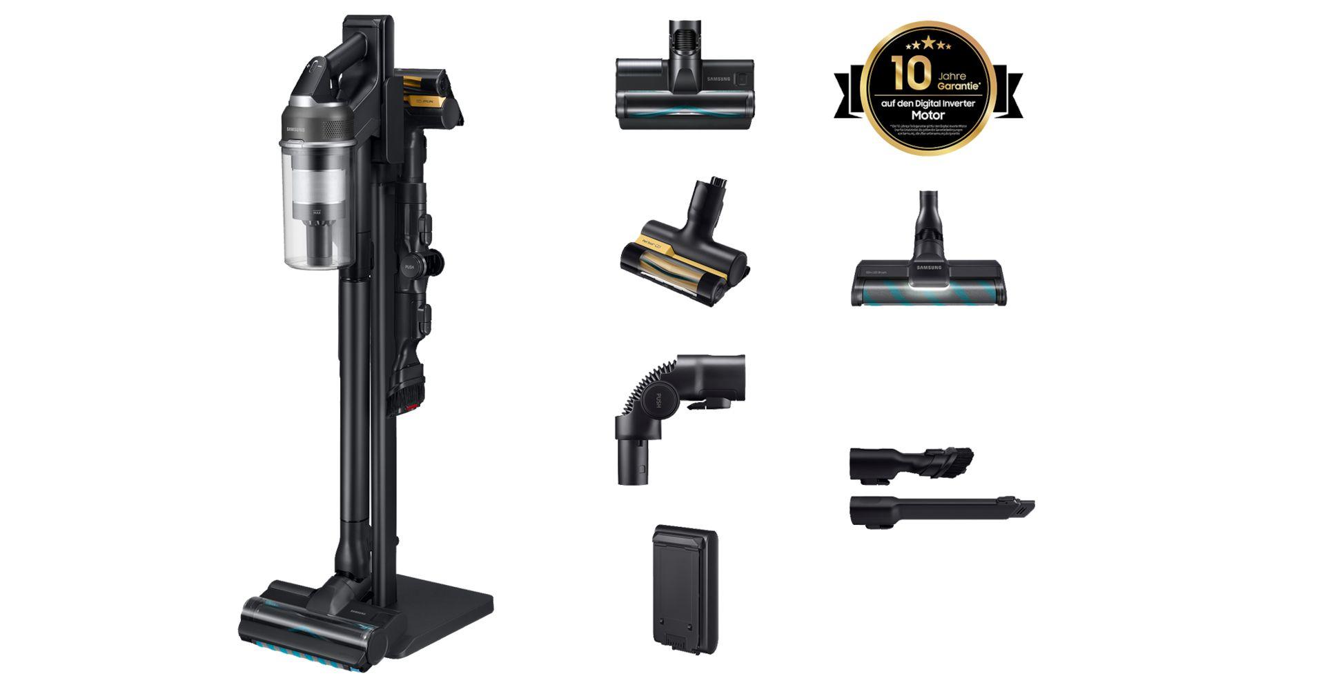 Aspirador Vertical SAMSUNG Jet 95S CompleteClean VS70H28HFC/WD (Altura 93 cm - Preto)