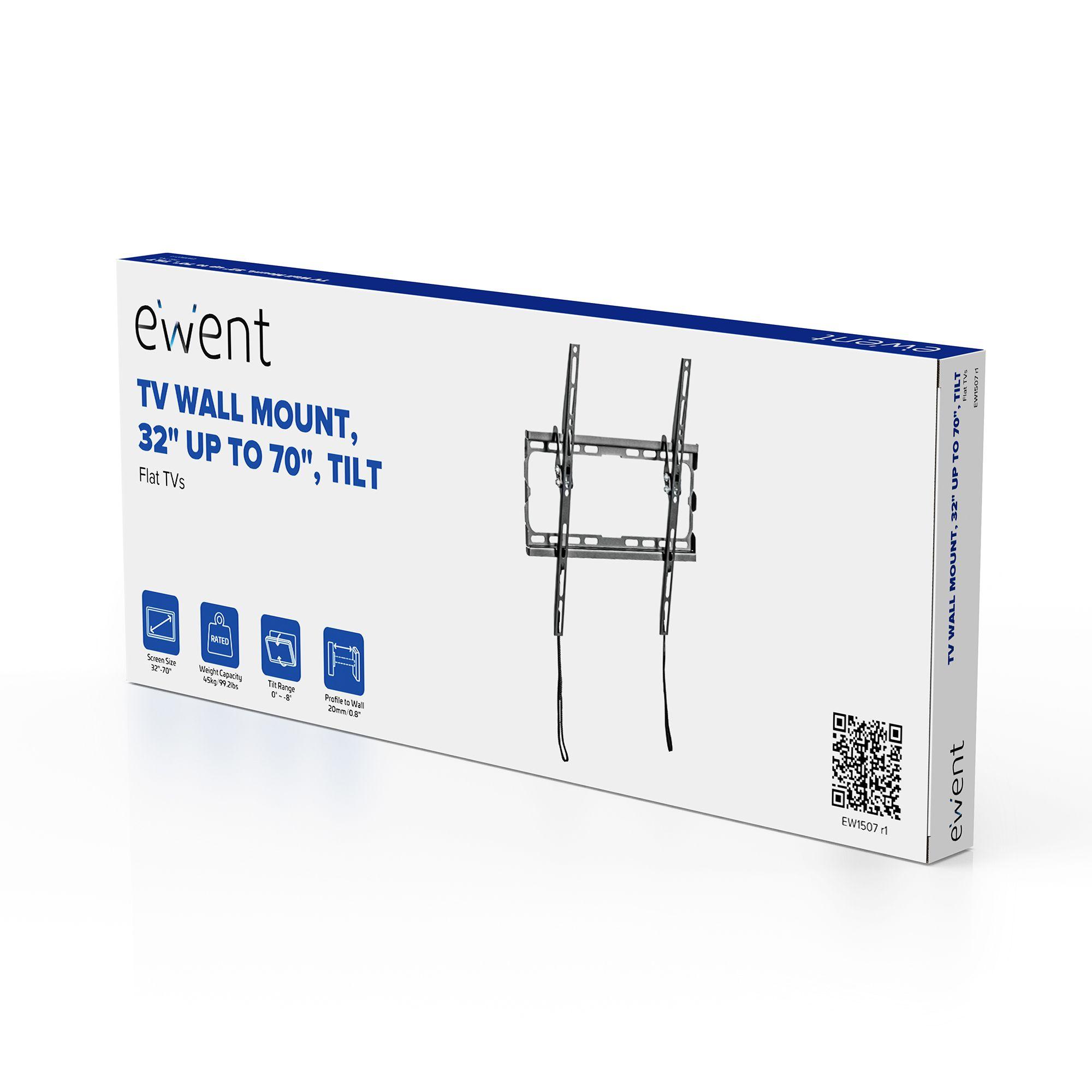 Suporte de Parede TV EWENT EW1507 (37-70" - VESA 600x400 mm - Preto) — miniatura 3
