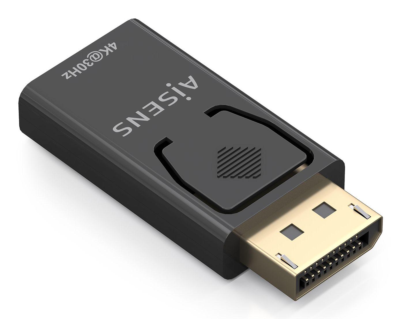 Conversor DisplayPort para HDMI AISENS A125-0949 (HDMI Type A - Preto)
