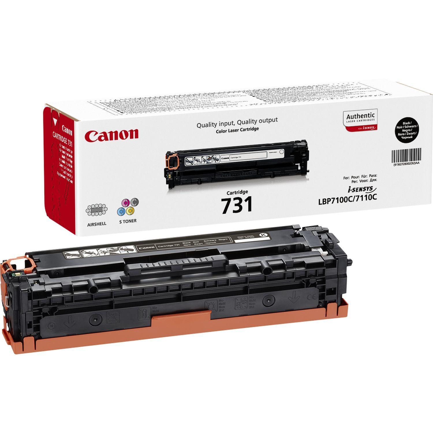 Toner CANON 731 BK 6272B002 (1400 páginas - Preto)