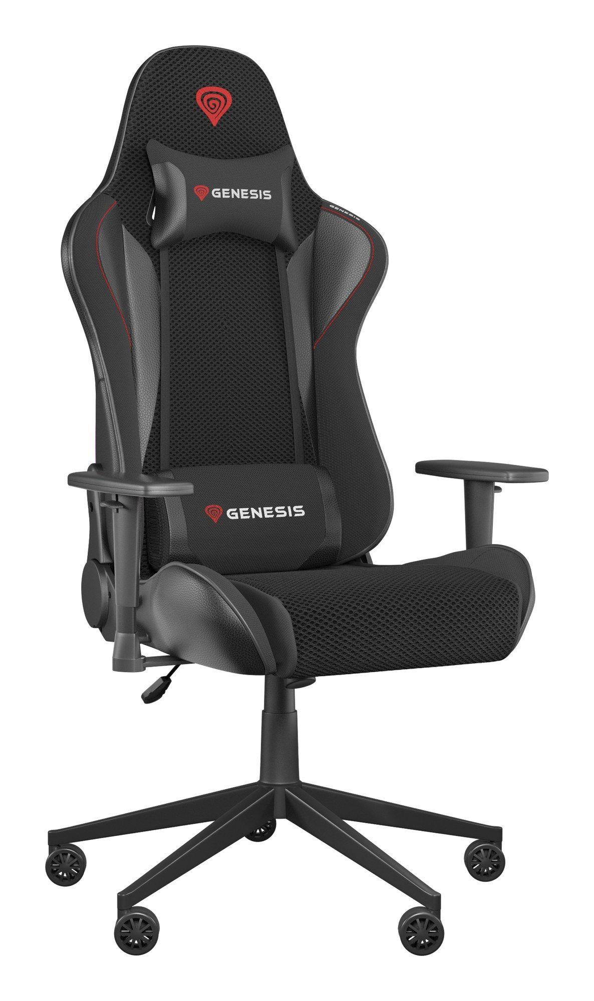Cadeira Gaming GENESIS Nitro 440 G2 (120 kg - 7 cm - Tecido, Imitação de pele - Preto/Cinzento) — miniatura 8