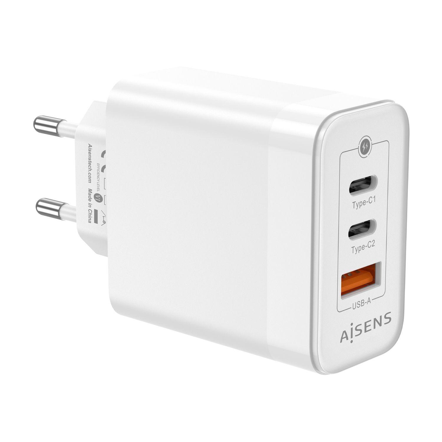 Carregador de Parede AISENS ASCH-65W3P007-W (65 W - Branco), miniatura 3