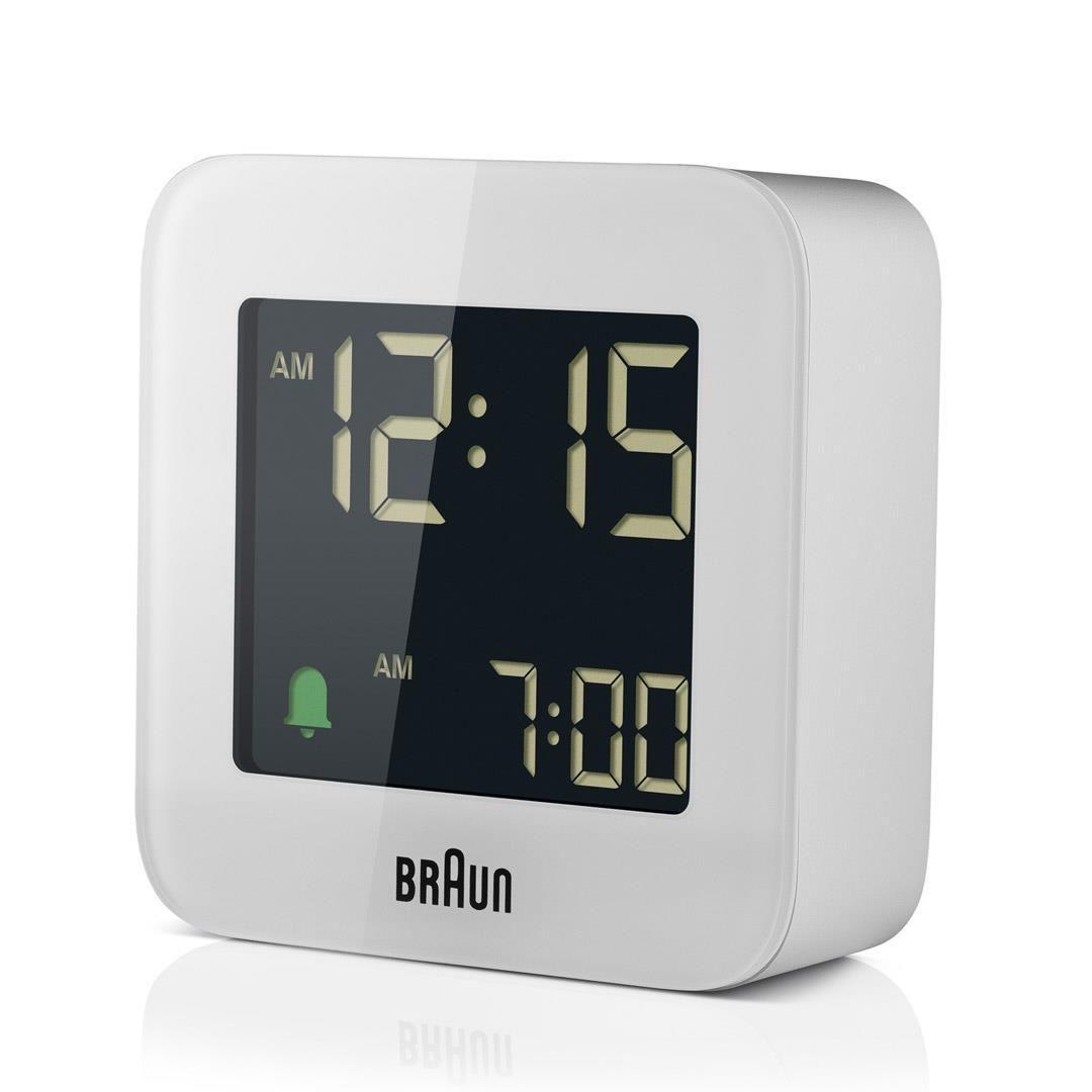 Despertador Digital Controlado por Rádio BRAUN BC08W-DCF (Branco), miniatura 2