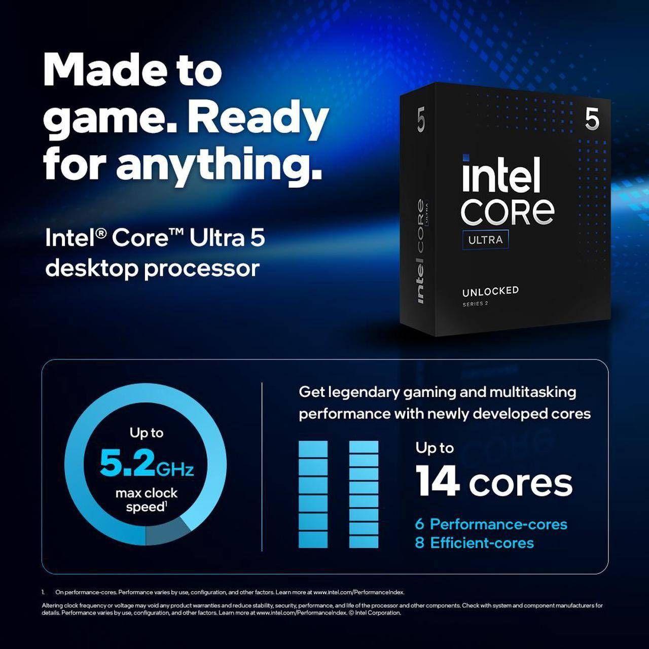 Processador INTEL Core Ultra 5 245KF (LGA 1851 - 14 núcleos - 4,6 GHz) — miniatura 3