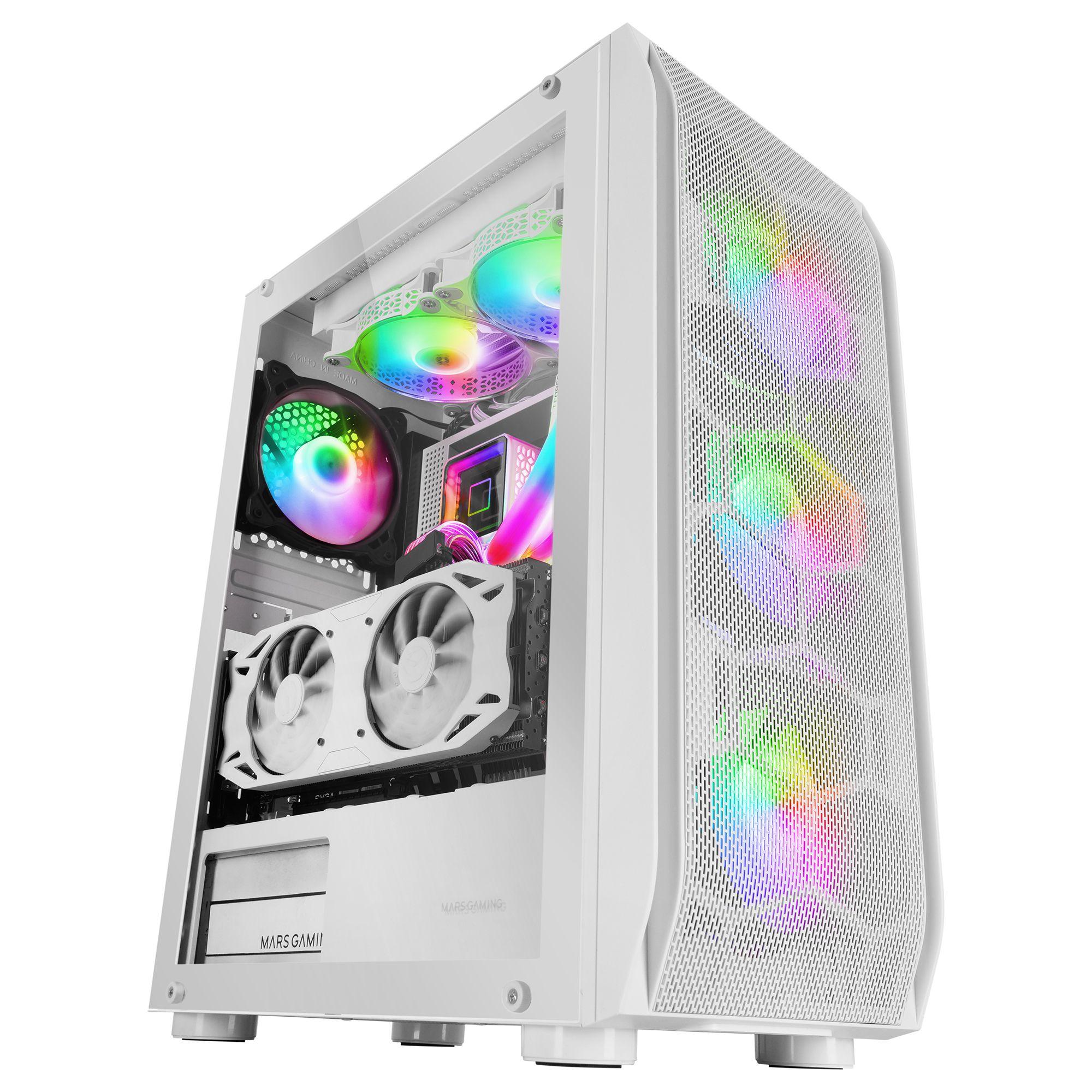 Caixa PC MARS GAMING MC-KX (Torre - 160 mm - 348 mm - Branco) — miniatura 5