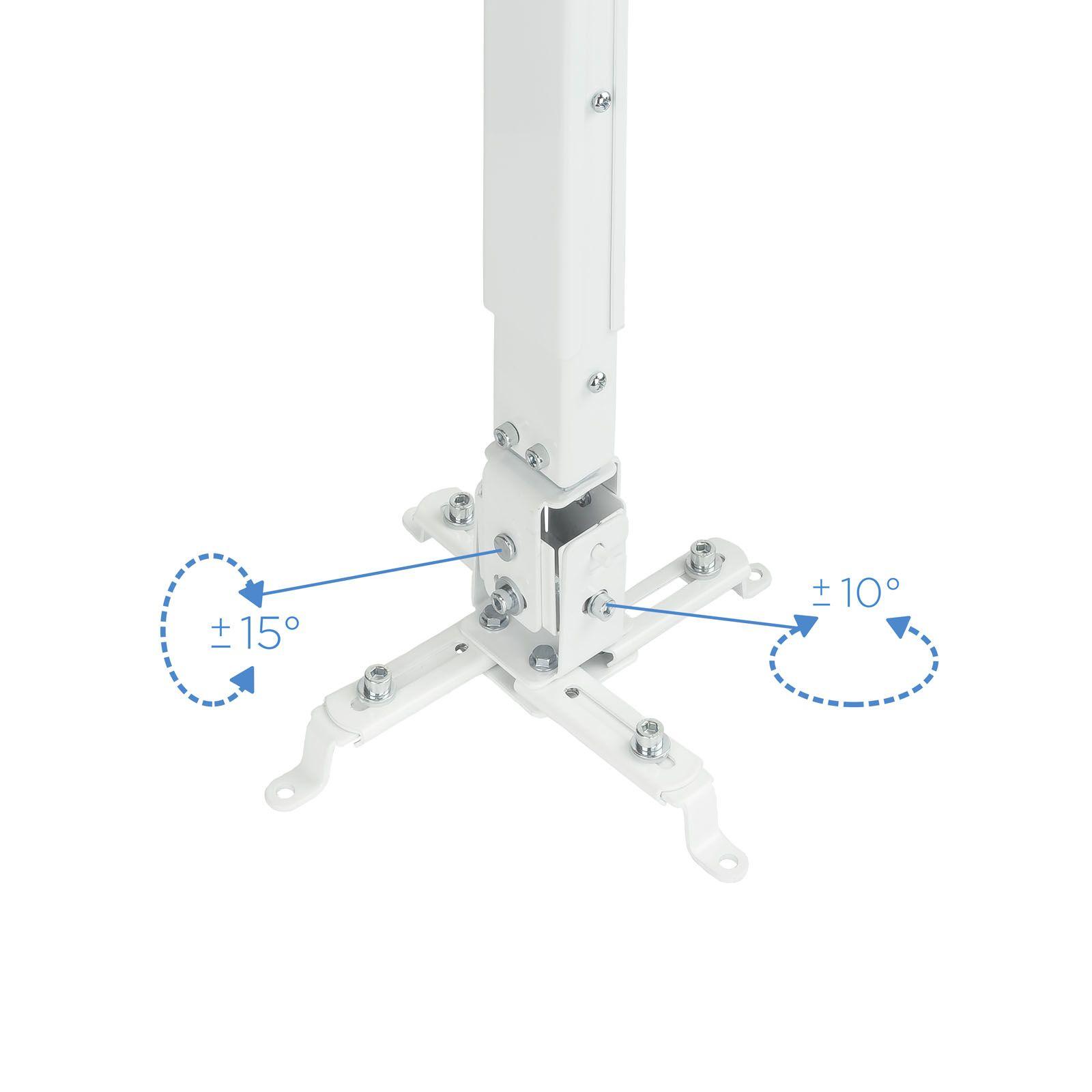 Suporte de Teto para Projetor TOOQ PJ2012T-W (20 kg - Teto - -15-15° - Branco), miniatura 3
