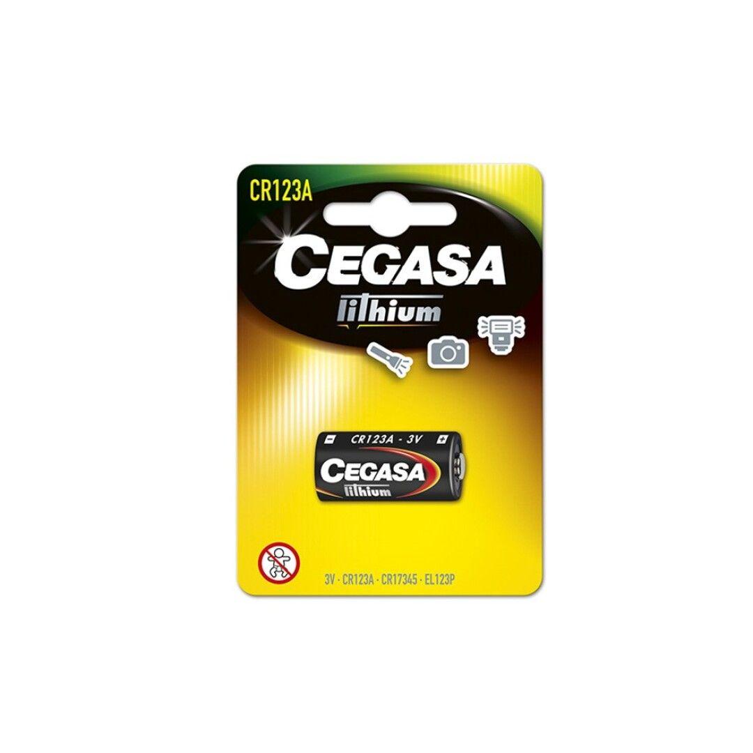 Pilha de Lítio CEGASA CR123A (3 V - 1 unidade)