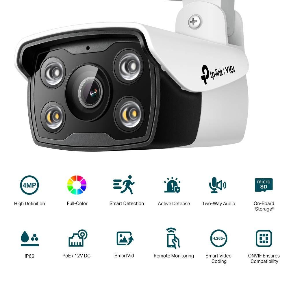 Câmara de Segurança IP TP-LINK VIGI C340 (Exterior - 4 MP - 2560 x 1440 pixels - Branco e Preto), miniatura 2