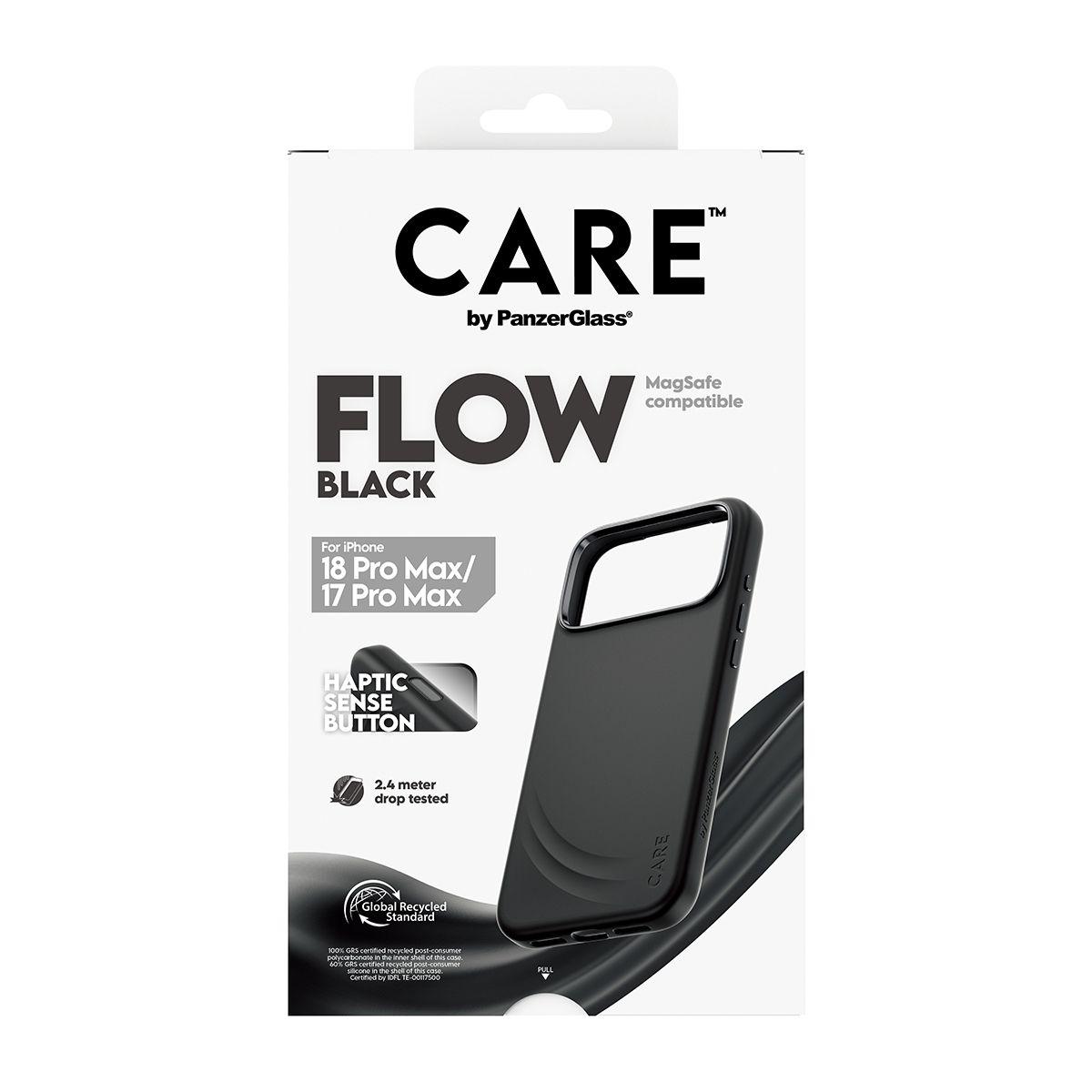 Capa PANZERGLASS CARE Flow Case com MagSafe (Silicone - Preto), miniatura 3
