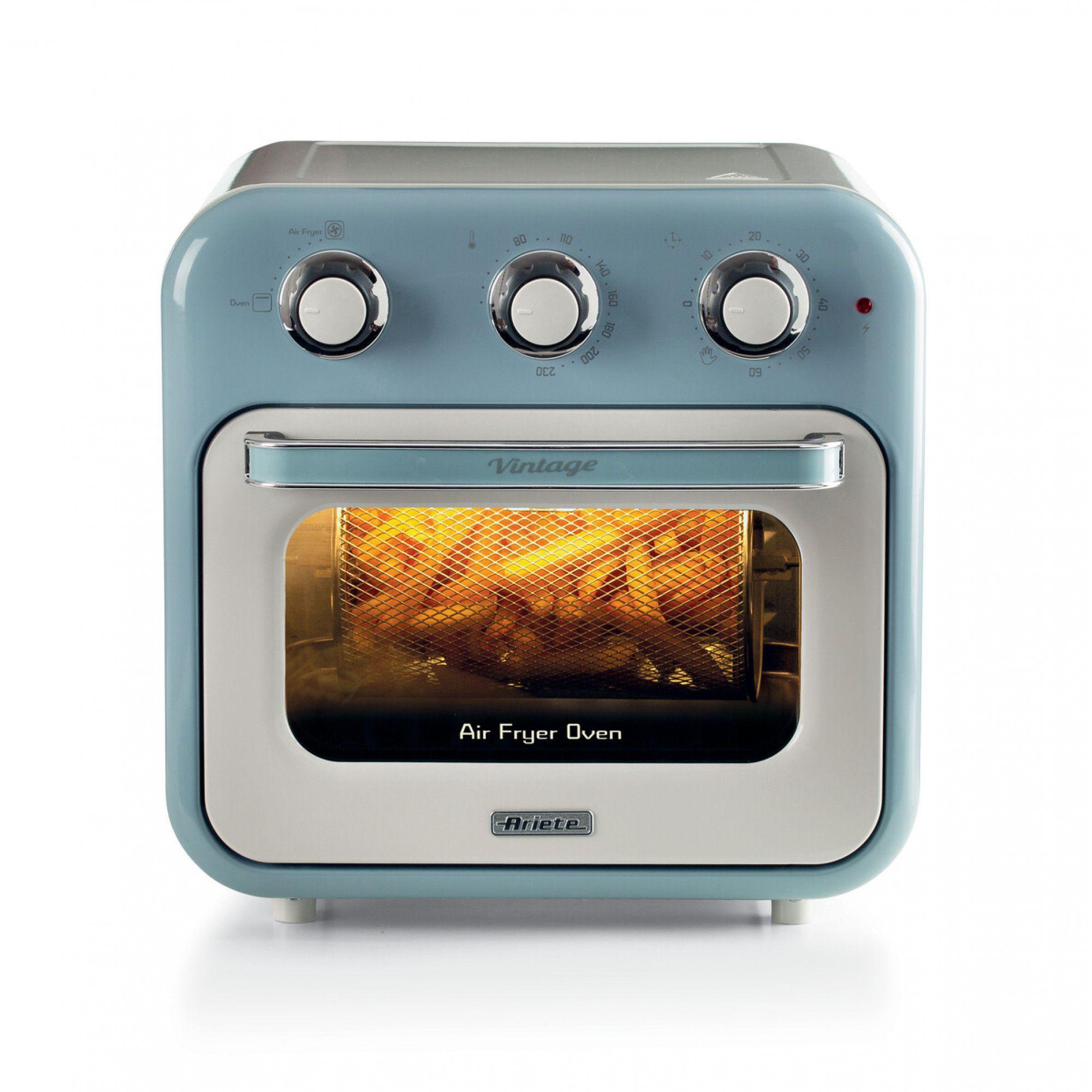 Fritadeira a Ar Independente ARIETE Vintage 4632/05 (1400 W - 230 °C - 80 °C - Azul Claro)