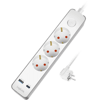 Tomada Múltipla LOGILINK LPS287U (4 cm - Branco)