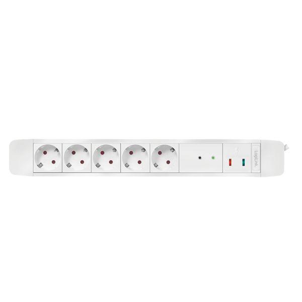 Régua de Tomadas LOGILINK LPS402 (1,5 m - CEE 7/3 - Branco), miniatura 2
