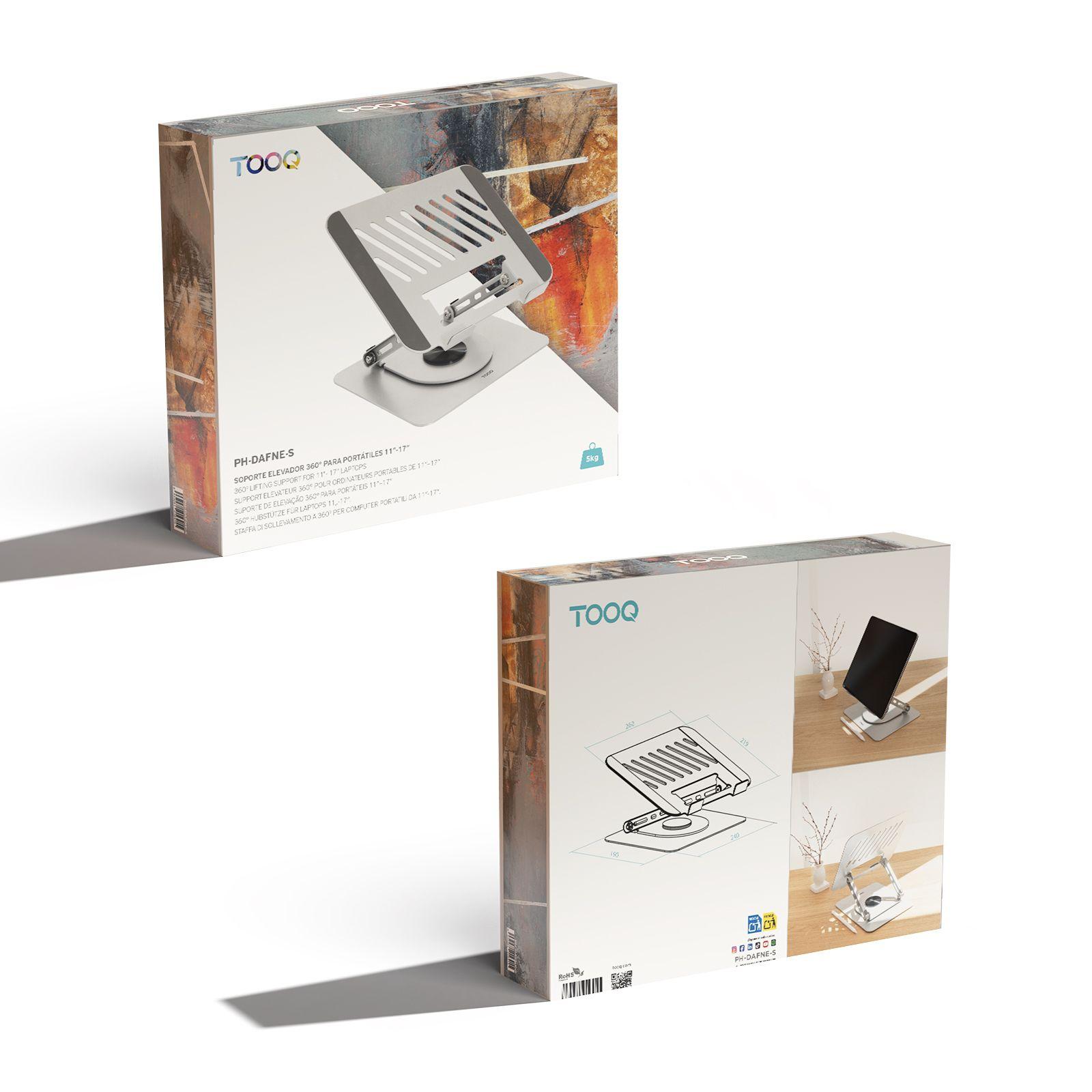 Suporte para Computador Portátil TOOQ PH-DAFNE-S (Prateado) — miniatura 10