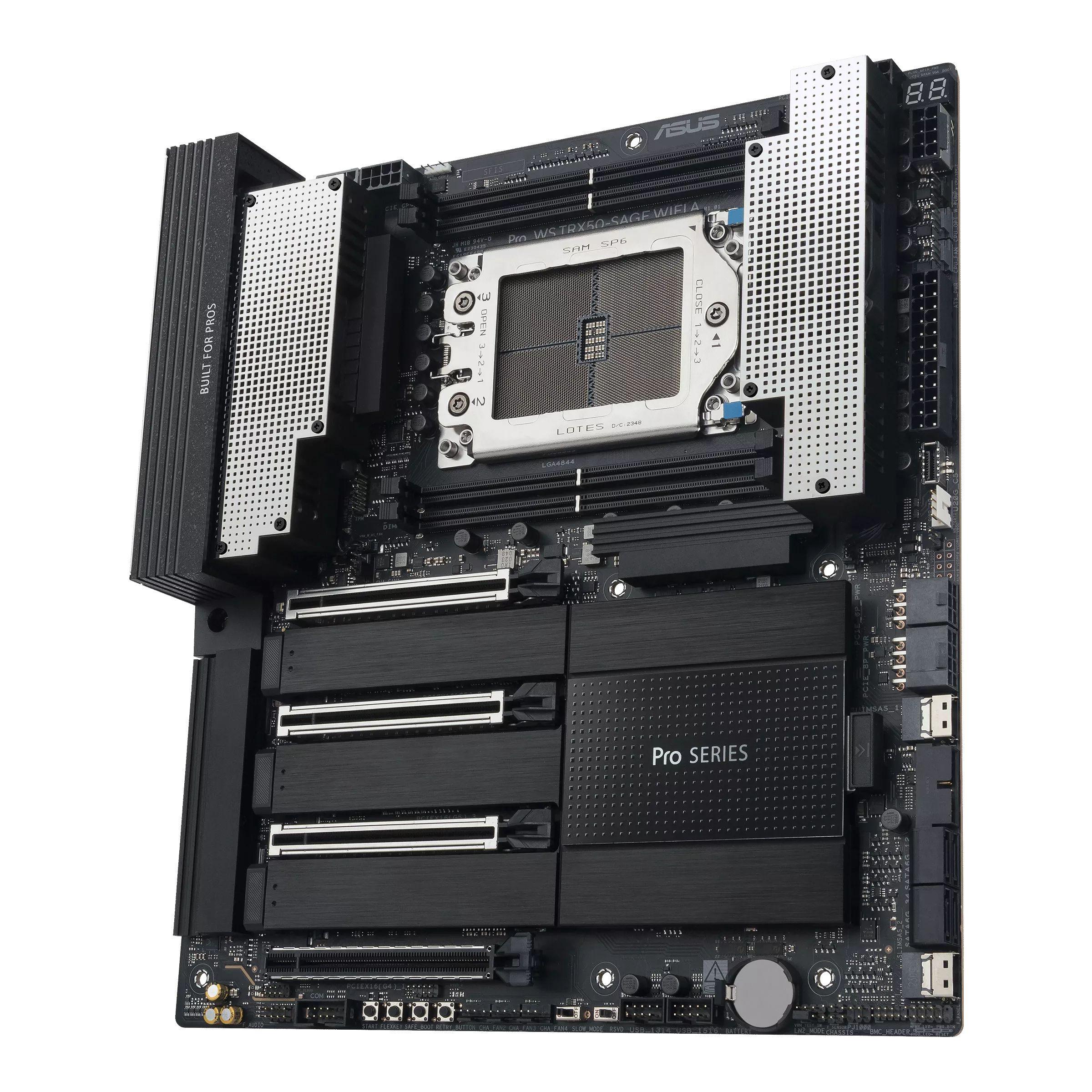 Motherboard ASUS PRO WS TRX50-SAGE WIFI A (sTR5 - CEB - Duplo canal - Alumínio e Preto), miniatura 3