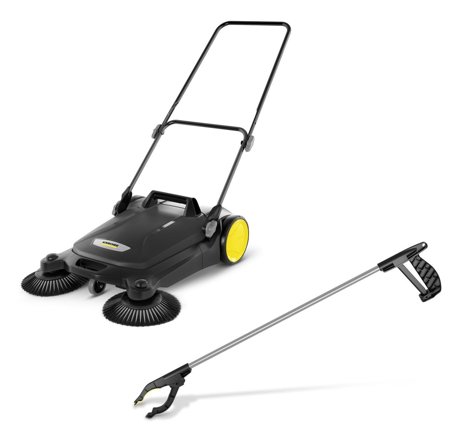 Varredora Manual KÄRCHER S 4 Plus Twin (Plástico - Preto)