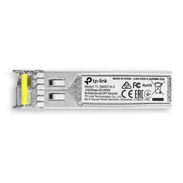Módulo Transceptor SFP TP-LINK TL-SM321A-2 (1 unidade - 1250 Mbit/s - Metálico) — miniatura 2