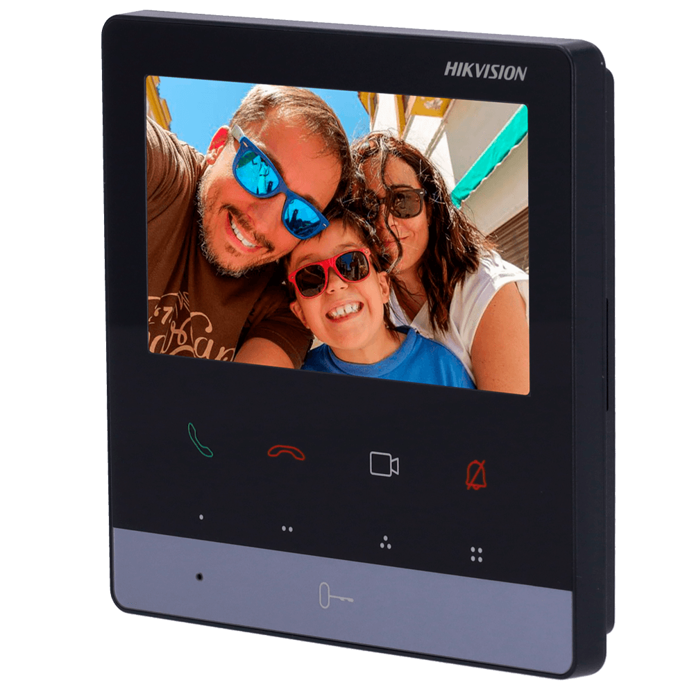 Monitor de Vídeo Porteiro HIKVISION DS-KH7100EY-E2 (4,3" TFT - 2 fios - Preto)