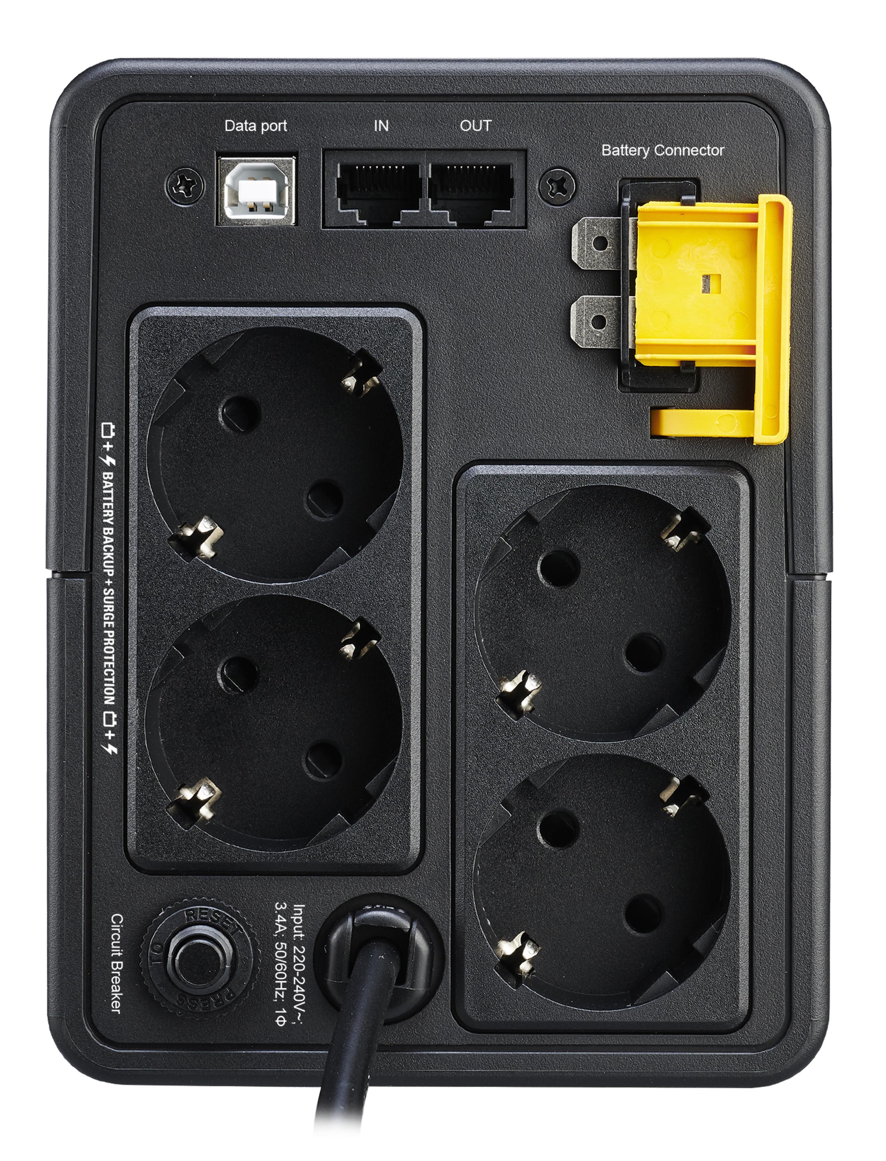 SAI APC BX750MI-GR (USB Type-B - Tipo F - Preto), miniatura 2