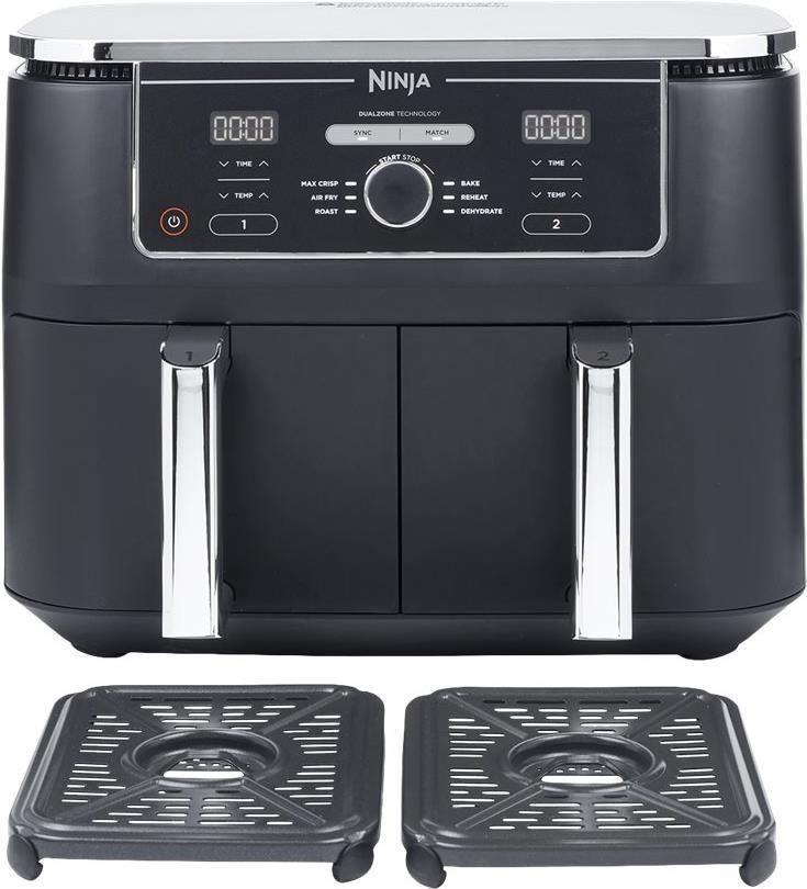 Fritadeira de Ar Quente Independente NINJA AF400EU (2470 W - Rotativo e táctil - Altura 32,5 cm - Preto)