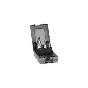 Conjunto de Brocas Escalonadas BOSCH Professional HSS (Aço rápido - 4-12 mm, 4-20 mm e 6-30 mm)
