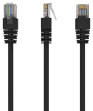 Cabo de Rede GEMBIRD PP12-2M/BK (2 m - Cat5e - RJ45 8P8C - Preto)