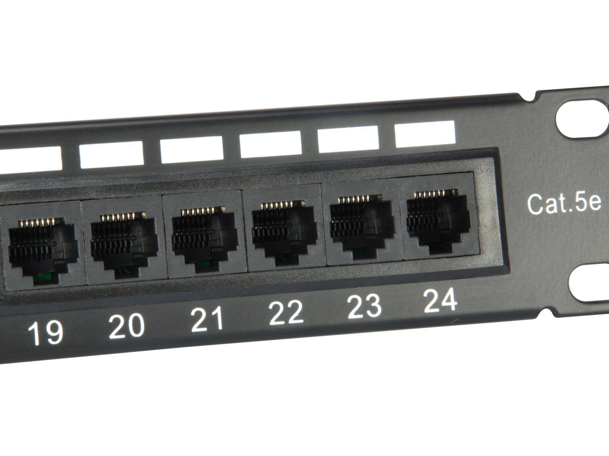 Painel de Patch EQUIP 235325 (19" - 24 Portas RJ45 Cat5e UTP - Preto), miniatura 2