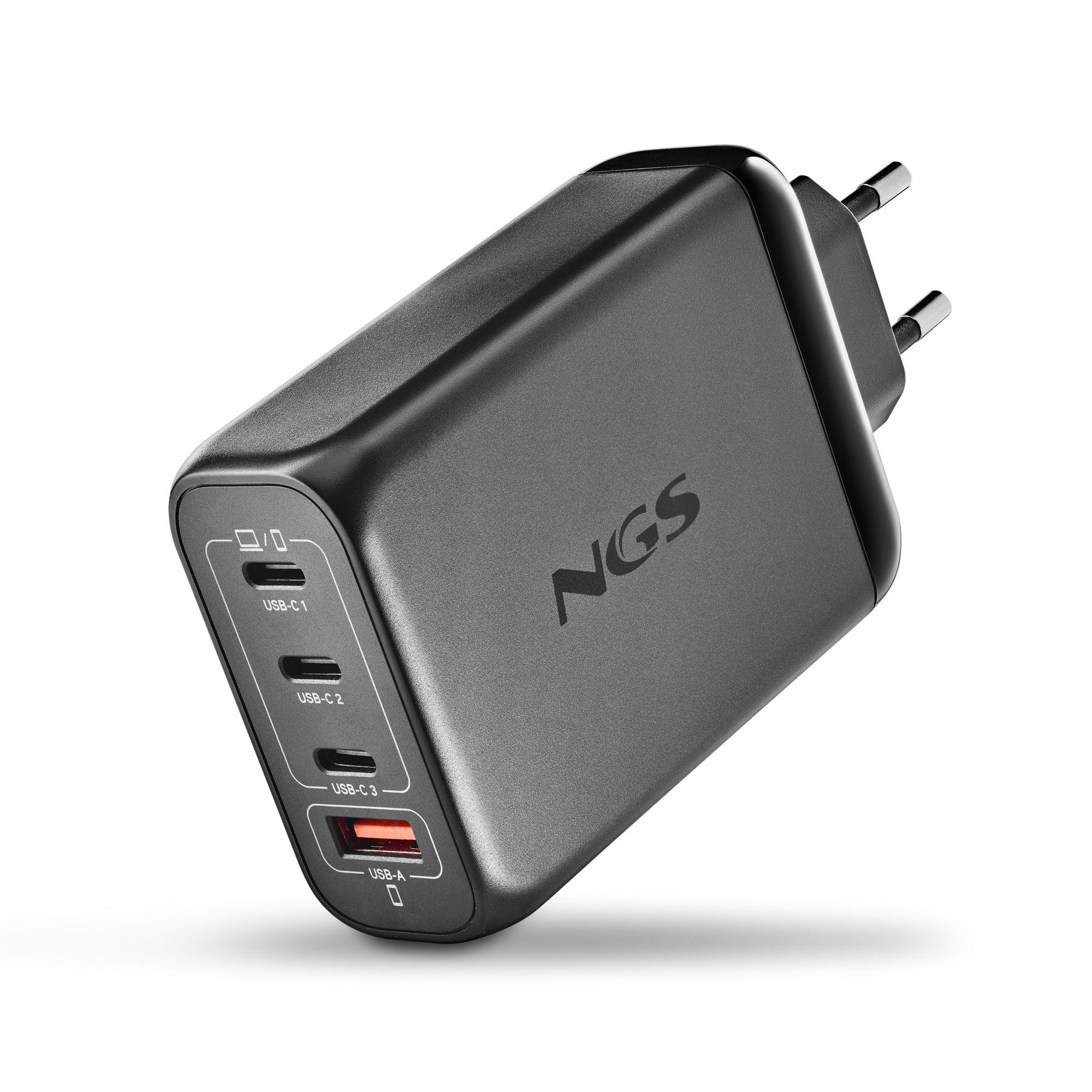 Carregador de Parede NGS BUD140W (Universal - Tipo F - Preto)