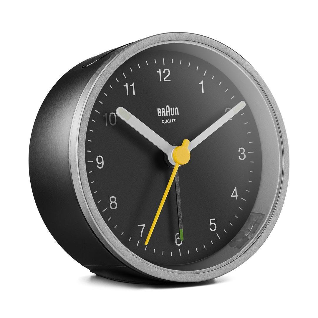 Despertador de Quartzo BRAUN BC 12 SB (Preto e Prateado)