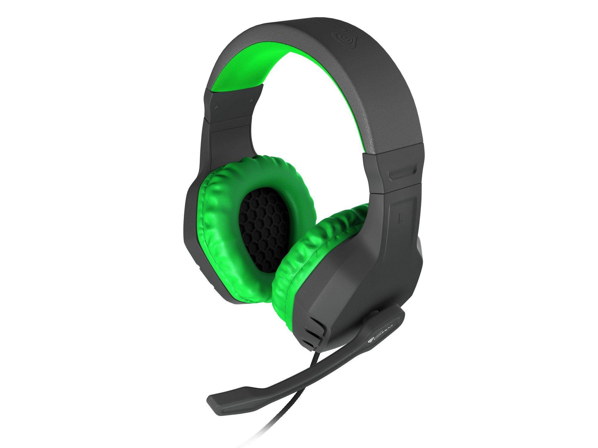 Headset Gaming GENESIS Argon 200 (Binaural - Com fios - Circum-aural - Preto e Verde) — miniatura 4