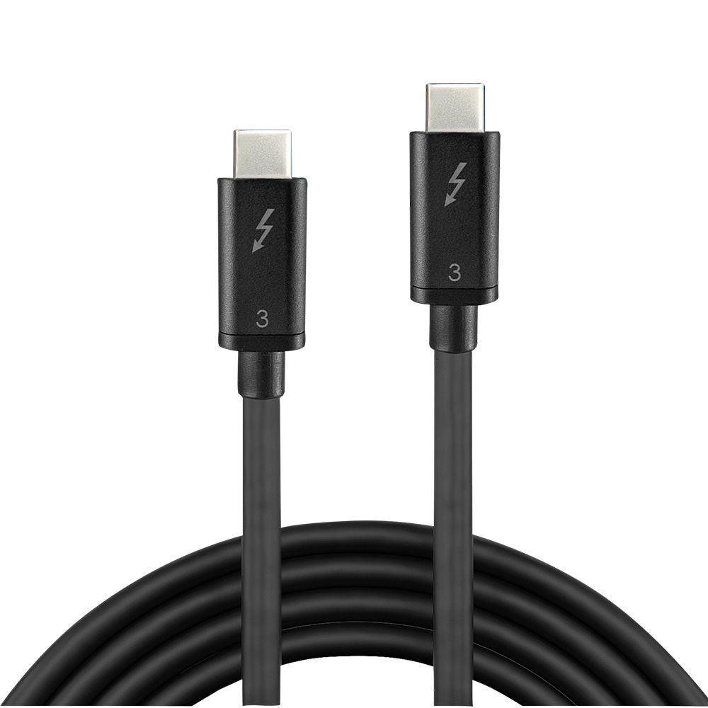 Cabo Thunderbolt LINDY 41555 (0,5 m - USB C - Preto) — miniatura 2