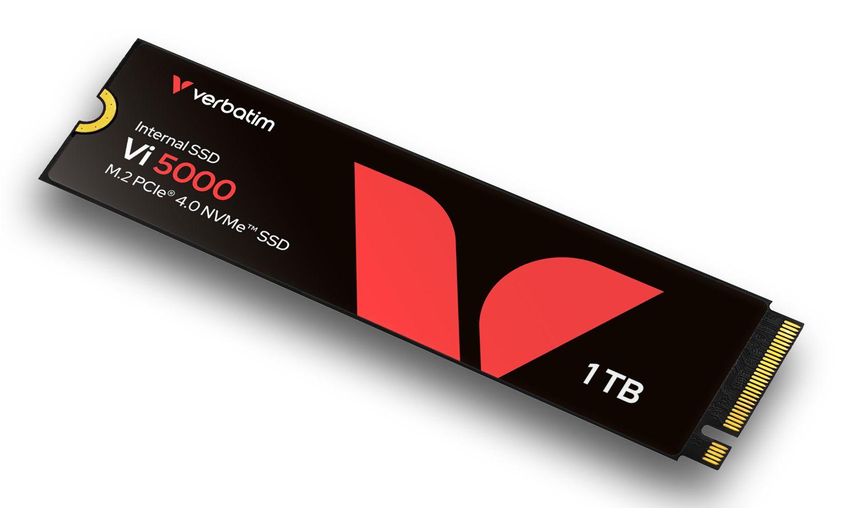 SSD VERBATIM Vi5000 (1 TB - M.2 2280 - PCIe 4.0 NVMe - Preto), miniatura 5