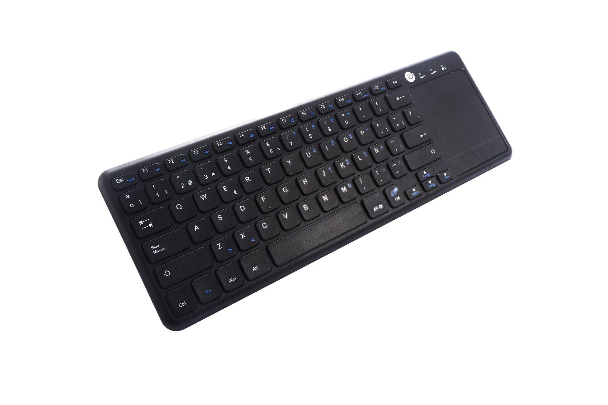 Teclado COOLBOX TEW01-BK (Espanhol - Em frente/linha reta - RF Wireless - Preto), miniatura 2