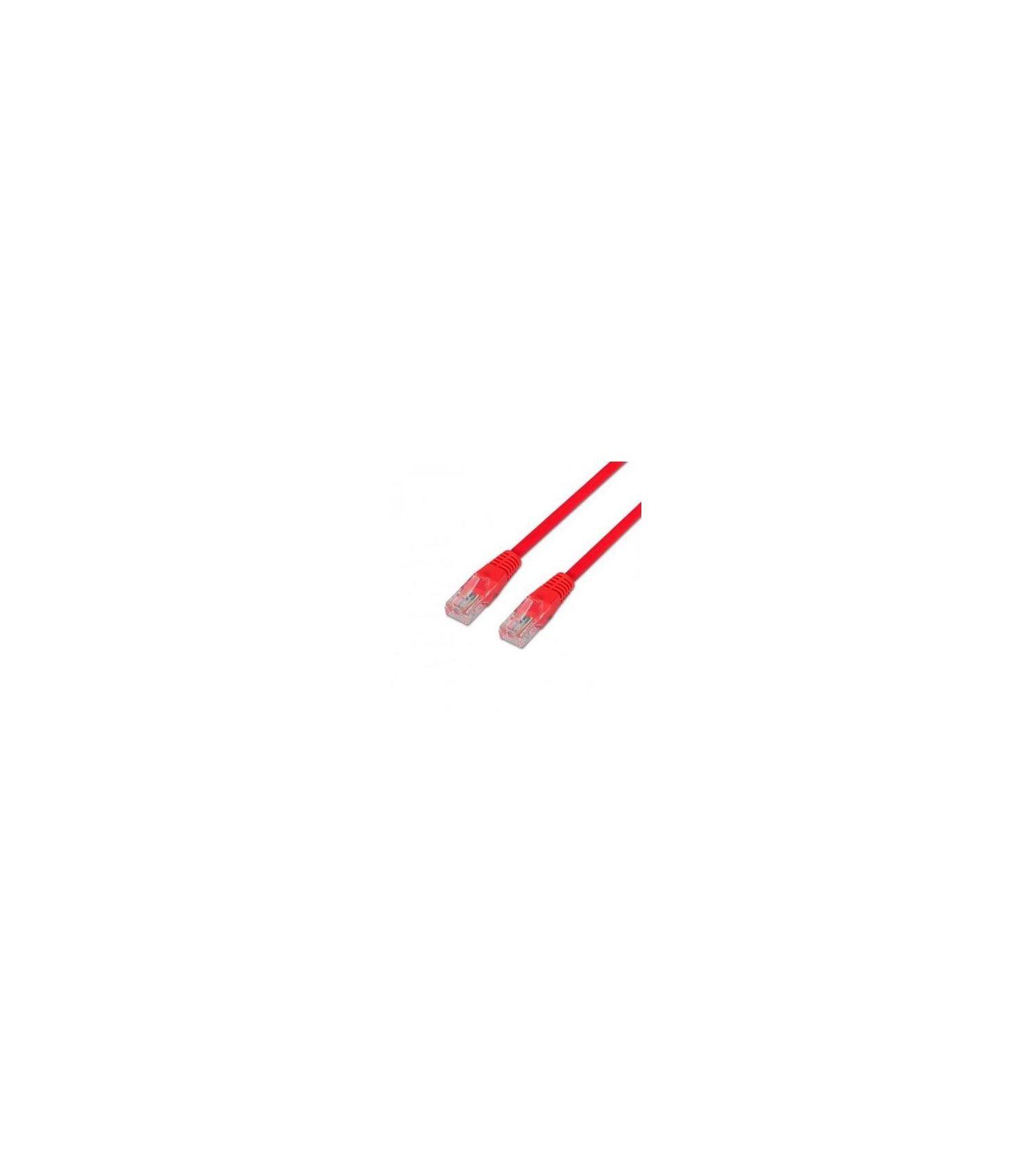 Cabo de Rede AISENS A135-0237 (0,5 m - Cat6 - RJ-45 - Vermelho), miniatura 3