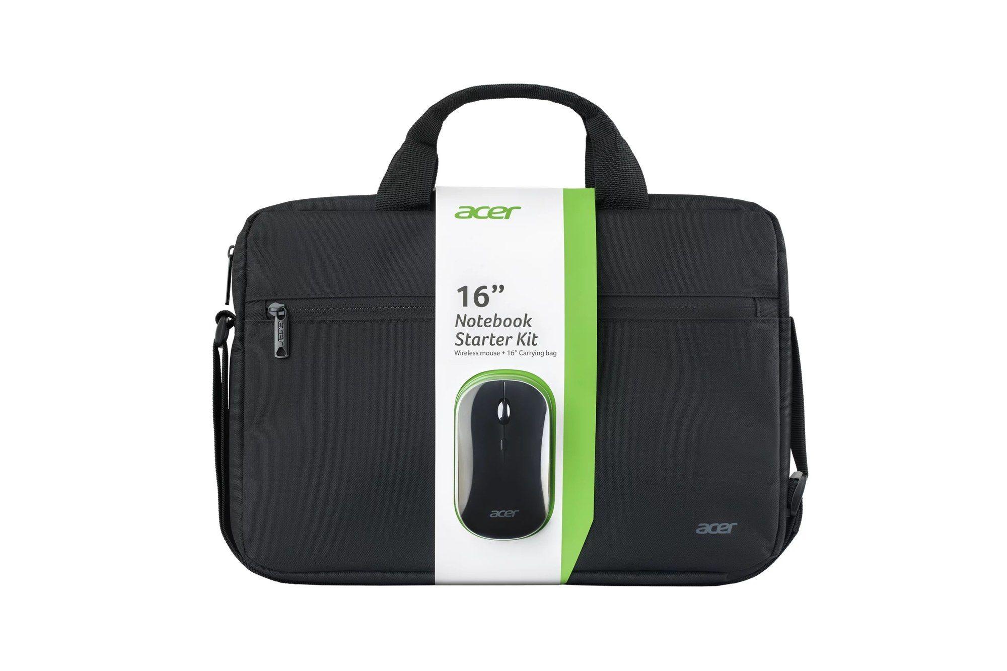Mala para Portátil com Rato ACER GP.ACC11.03V (3,6 l - Poliéster - 40,6 cm - Preto)