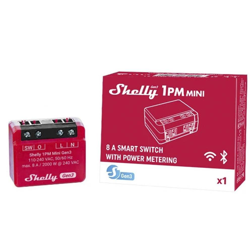 Módulo de Interruptor Inteligente SHELLY 1PM Mini Gen3 (Vermelho) — miniatura 5
