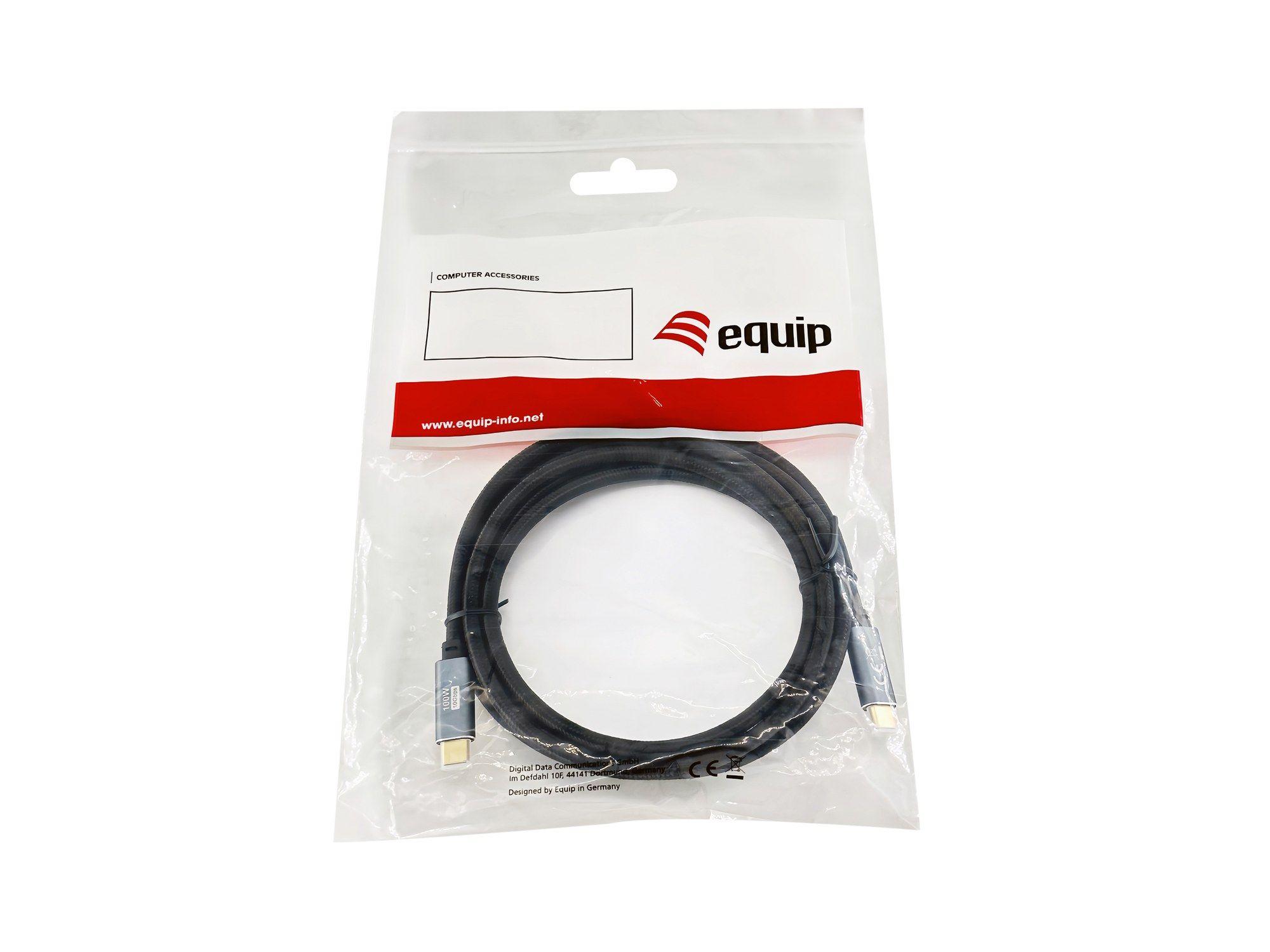 Cabo USB-C EQUIP 128357 (2 m - USB-C macho - Preto) — miniatura 4
