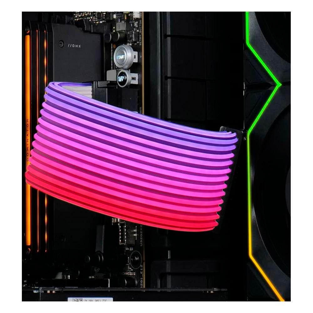 Cabo de Extensão RGB LIAN LI Strimer Wireless PW24-1W-T (Silicone TPE) — miniatura 3