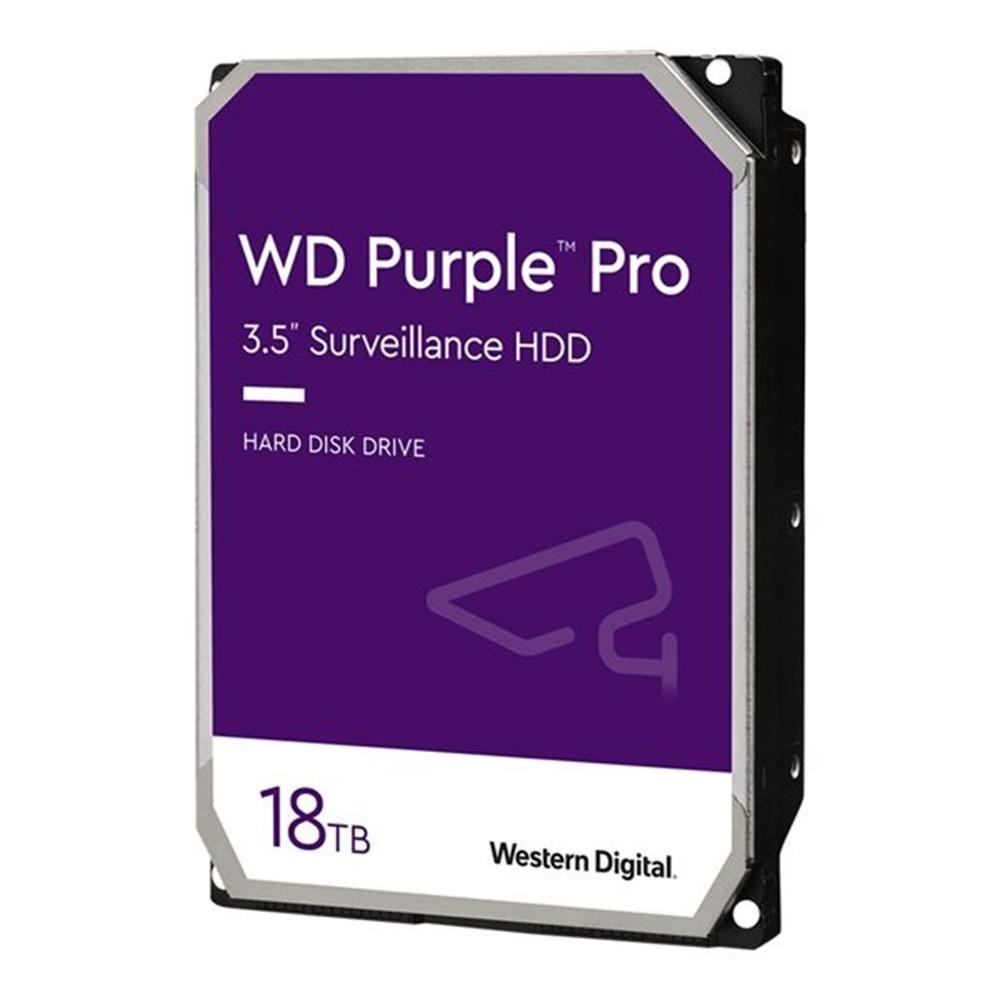 Disco Rígido Interno WESTERN DIGITAL WD181PURP (18 TB - 3,5 polegadas - SATA 6Gb/s)