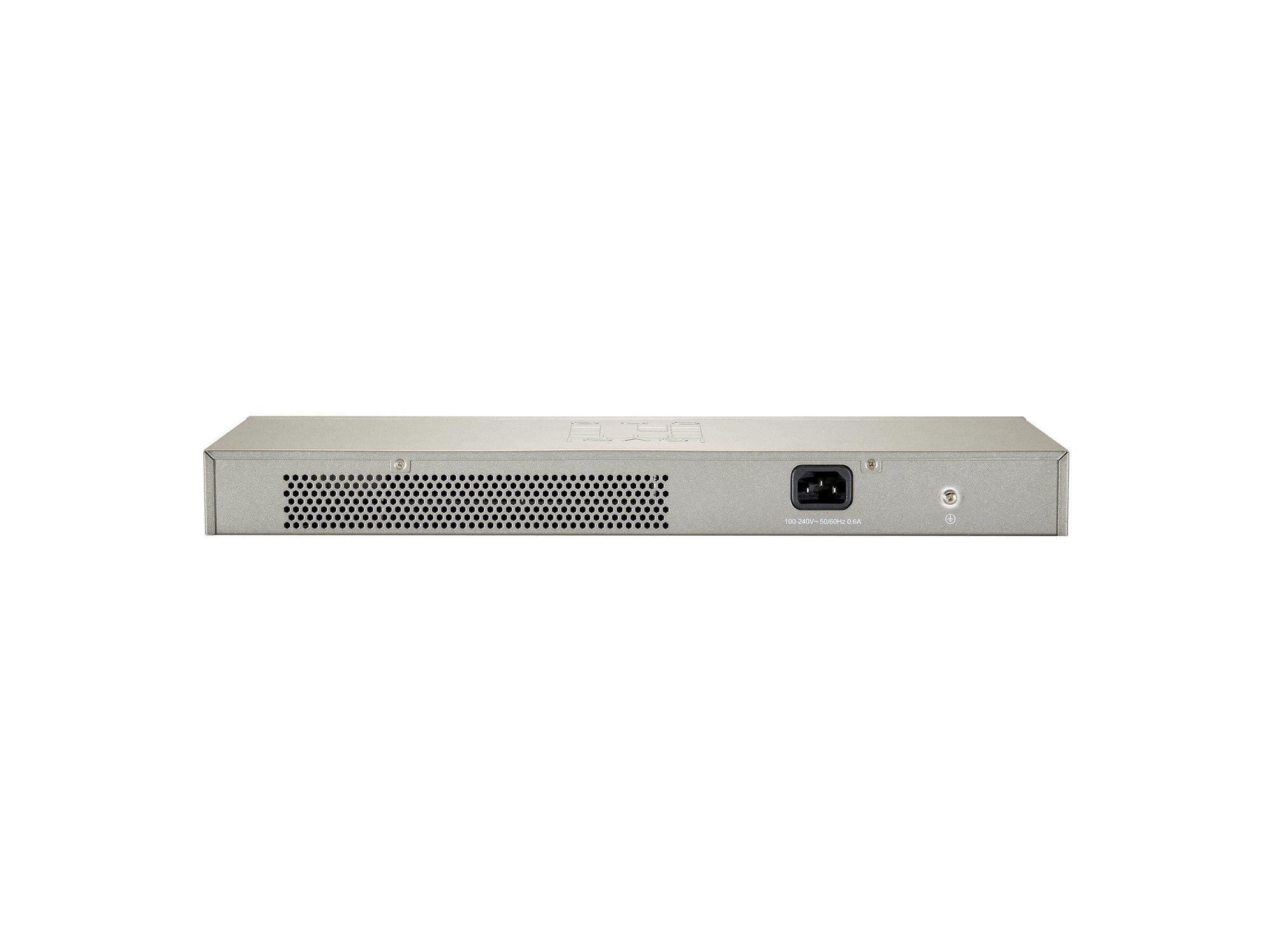 Switch LEVELONE GSW-1657 (Gigabit Ethernet - 10/100/1000 Mbps - 0,5 MB - Preto e Cinzento) — miniatura 3