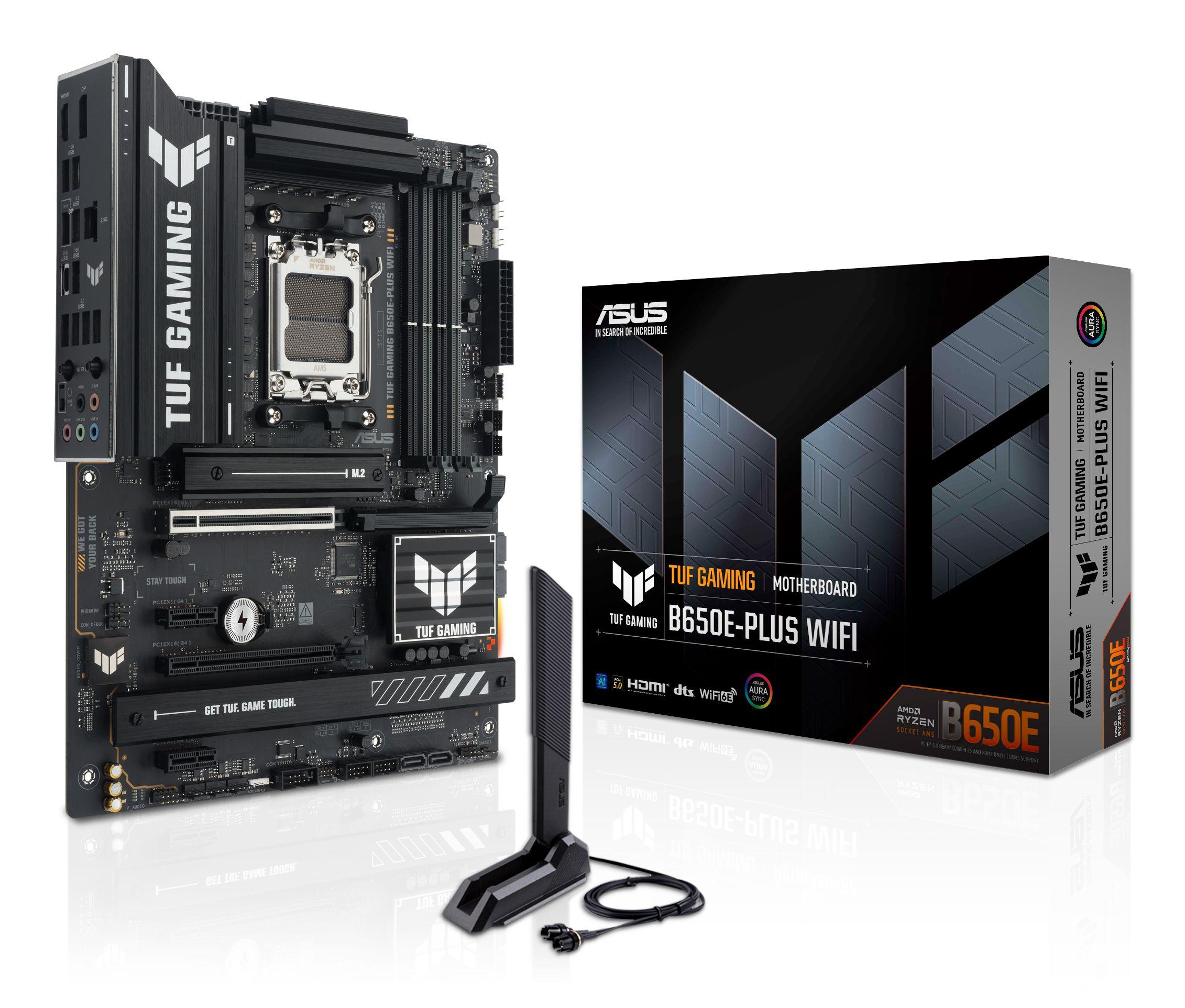 Motherboard ASUS TUF GAMING B650E-PLUS WIFI (AM5 - ATX - Duplo canal - Preto)