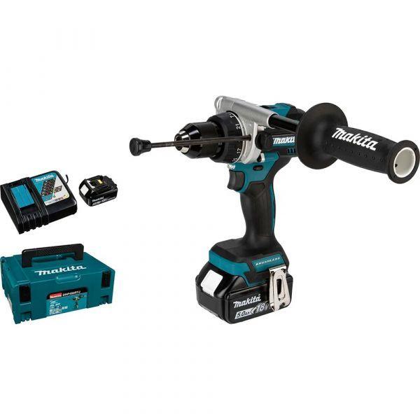 Berbequim Aparafusador com Percussão MAKITA DHP492RTJ (Azul/Preto), miniatura 2