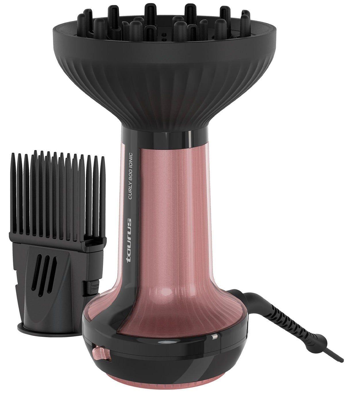 Secador de Cabelo TAURUS CURLY 800W IONIC DIFUSOR PRO (Rosa)