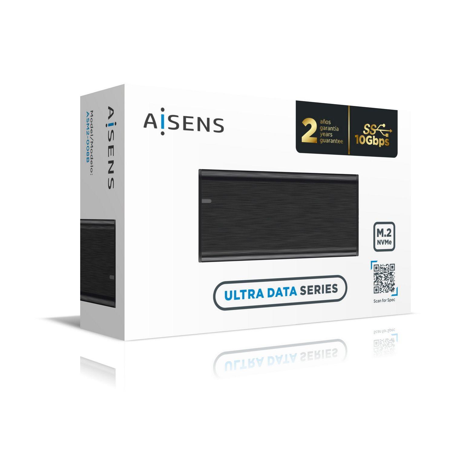 Caixa Externa AISENS ASM2-008B (2 TB - M.2 - PCI Express NVMe - Preto) — miniatura 5