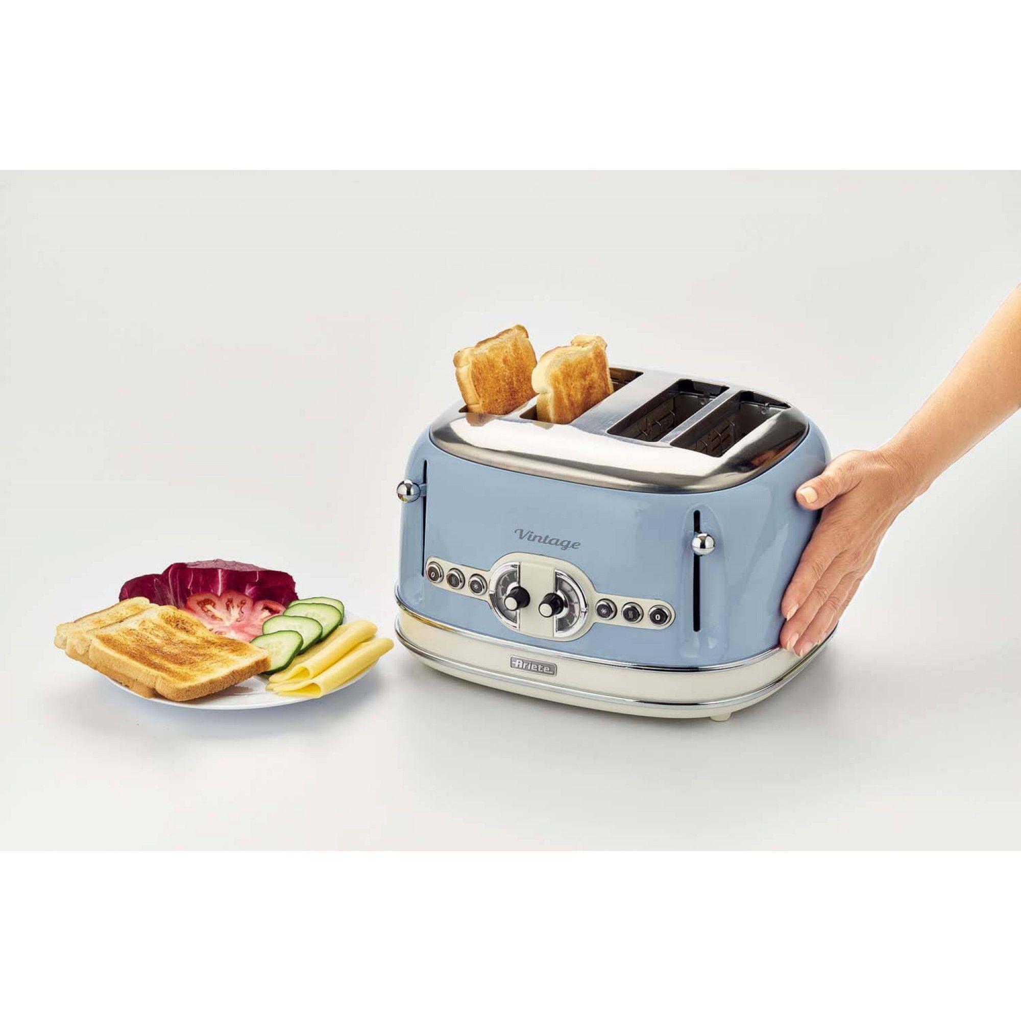 Torradeira ARIETE 0156/05 (1600 W - 4 fatias - Metal - Azul Claro), miniatura 7