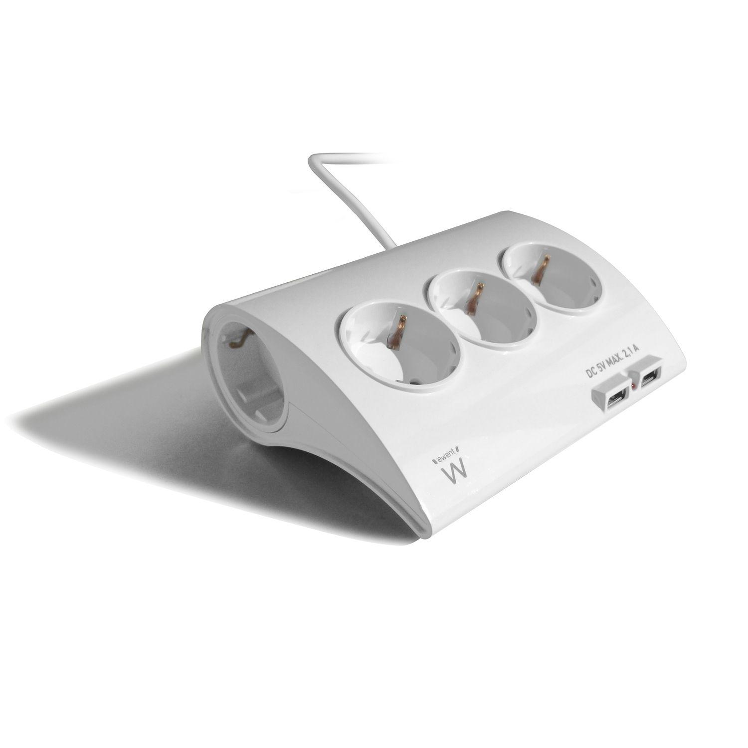 Régua de Tomadas EWENT EW3935 (Branco)