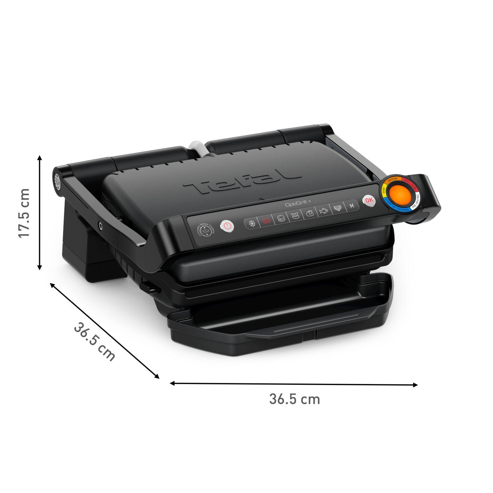 Grelhador de Contacto TEFAL OptiGrill+ GC717810 (Altura 17,5 cm - Preto), miniatura 7